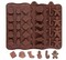 Silicone 3 PCS Candy Molds with Christmas Tree Gingerbread Santa Design Food Grade Baking Molds for Christmas Party Christmas Chocolate Molds Silicone 3 PCS Candy Molds with Christmas Tree Gingerbread Santa Design Food Grade Baking Molds for